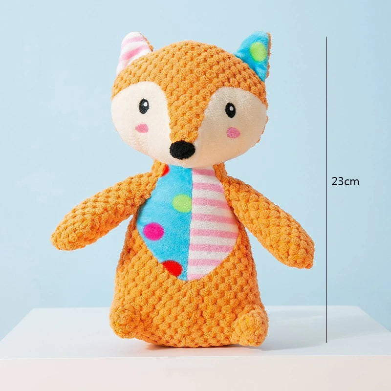 Squeaky Plush Puzzle Toy — Bite-Resistant Chew Toy for Dogs & Cats