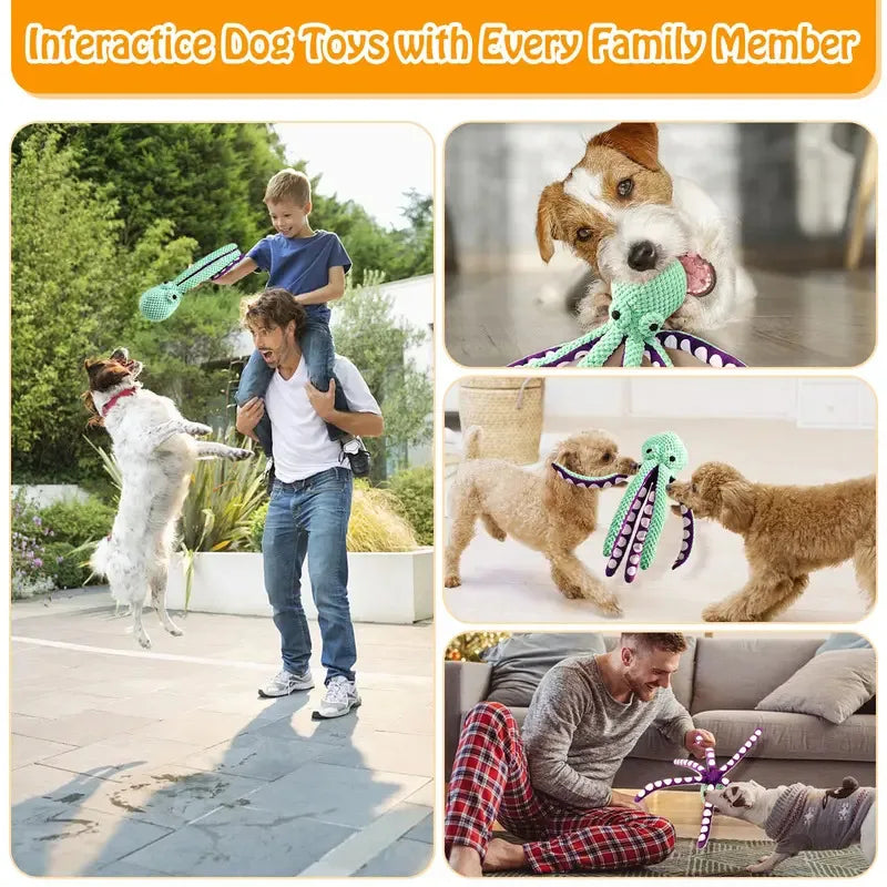 Voice Octopus Shell Puzzle Toy — Interactive Chew Toy for Dogs & Cats
