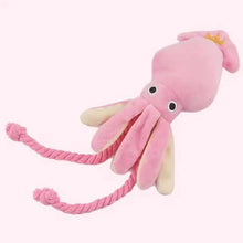 Cotton Rope Octopus Chew Toy — Sound-Emitting Dog & Cat Toy