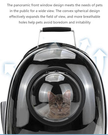 Bubble Backpack Pet Carrier – See-Through Travel Bag for Cats & Small Dogs