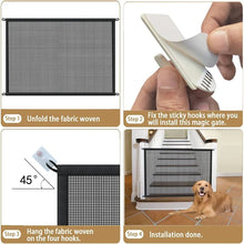 Folding Mesh Safety Gate – Portable Pet Barrier & Playpen Panel