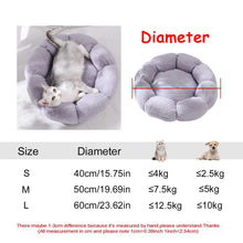 Round Plush Dog Bed – Deep Cushioned Nest for Medium & Large Dogs