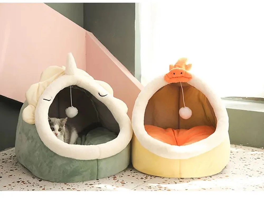 Snug Cave Pet Tent – Self-Warming Bed for Cats & Small Dogs