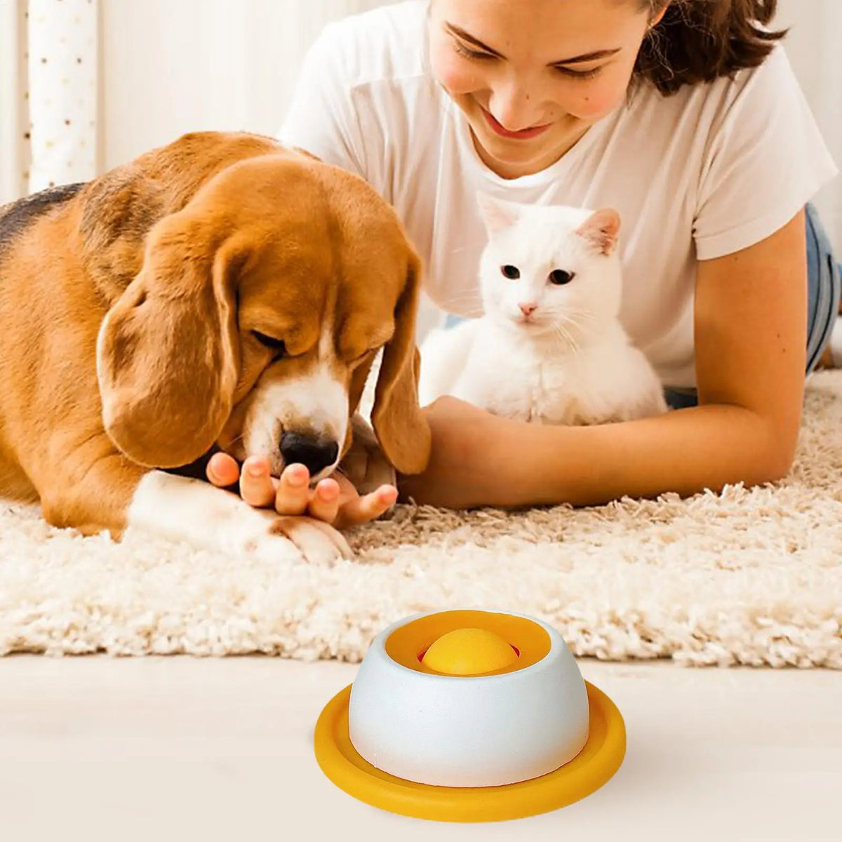 Slow Feeder Puzzle Toy — Interactive Treat Dispenser for Dogs