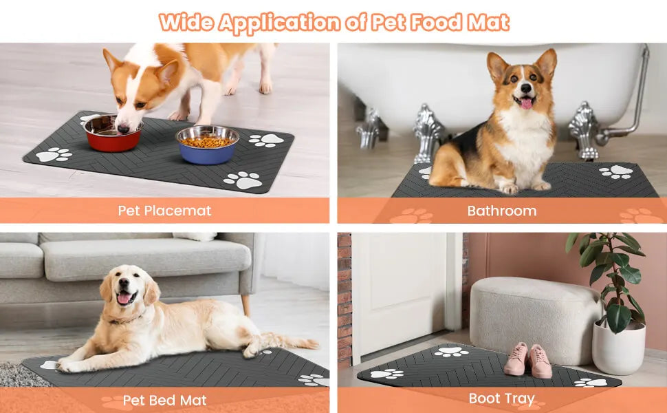 Waterproof Feeding Mat – Spill-Proof Placemat for Food & Water Bowls