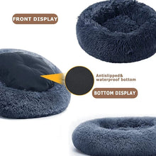 Round Plush Dog Bed – Deep Cushioned Nest for Medium & Large Dogs