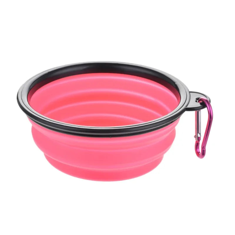 Collapsible Silicone Travel Bowl — Portable Pet Food & Water Bowl