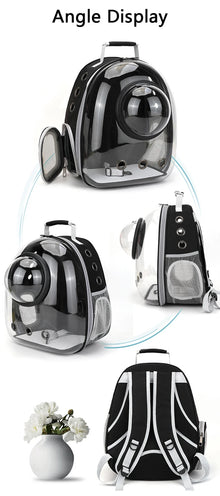 Bubble Backpack Pet Carrier – See-Through Travel Bag for Cats & Small Dogs