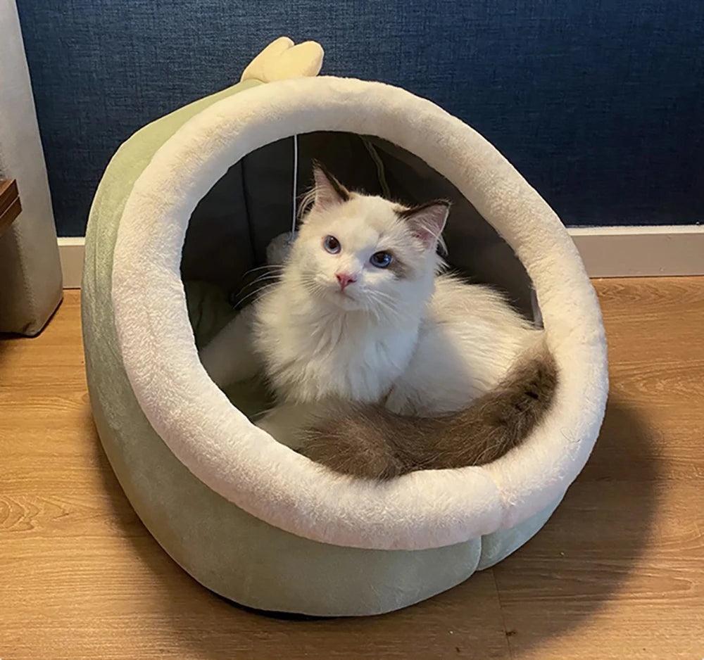 Snug Cave Pet Tent – Self-Warming Bed for Cats & Small Dogs