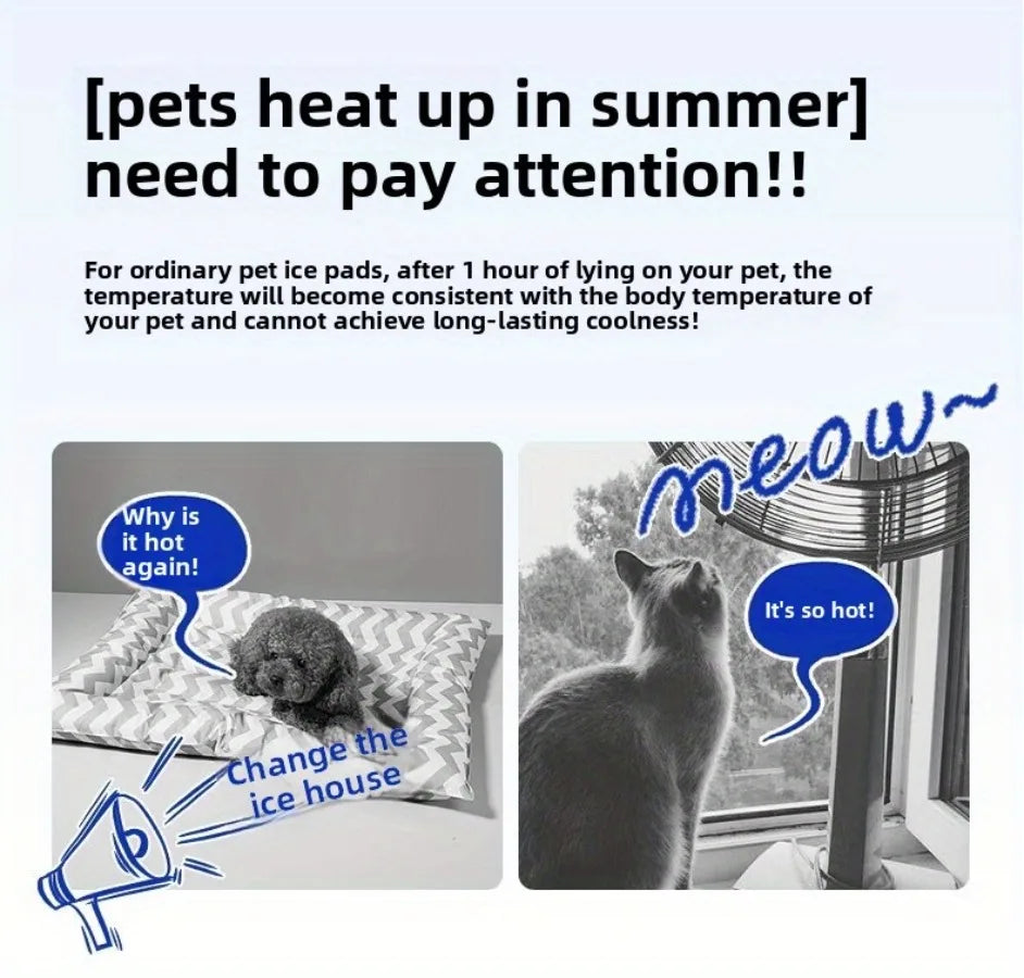 Cooling Ice Bed – Self-Cooling Summer Mat for Dogs & Cats