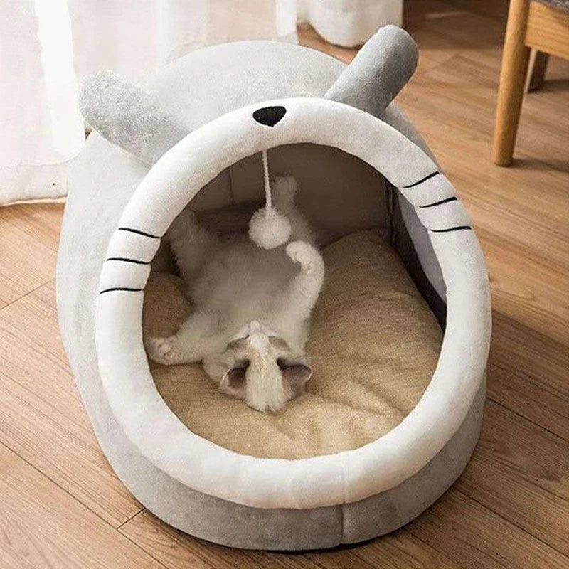 Snug Cave Pet Tent – Self-Warming Bed for Cats & Small Dogs