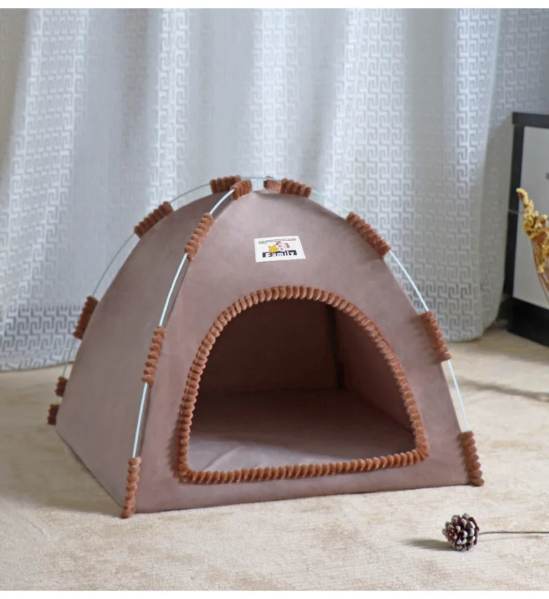 Four Seasons Pet Tent – Foldable Breathable House for Cats & Dogs