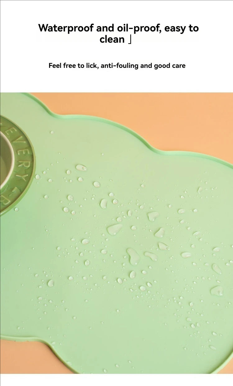 Silicone Pet Feeding Mat — Waterproof Non-Slip Bowl Mat