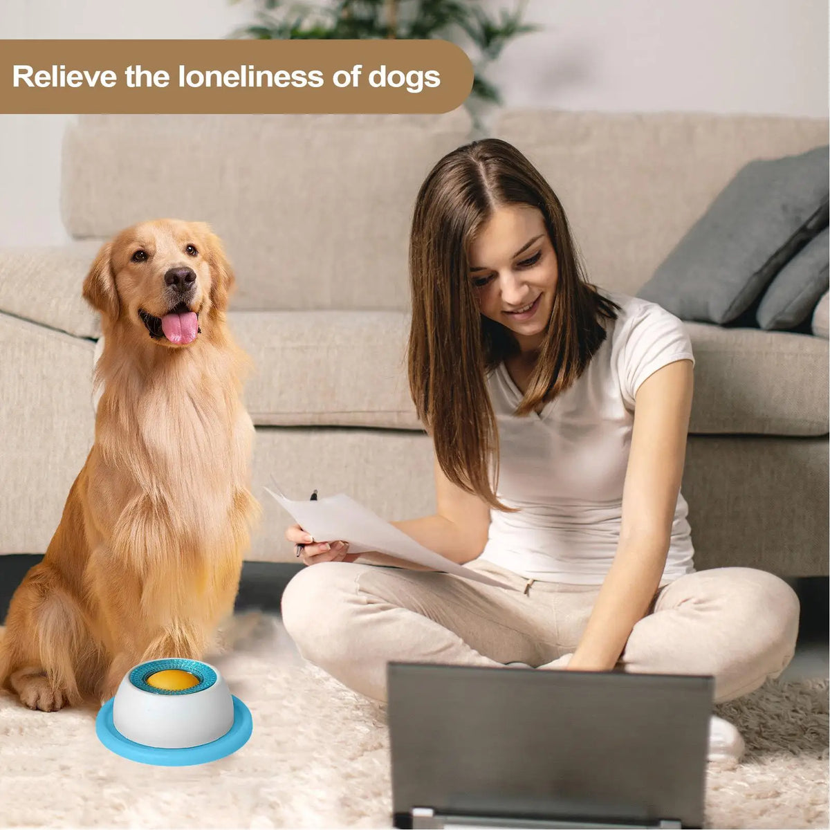 Slow Feeder Puzzle Toy — Interactive Treat Dispenser for Dogs