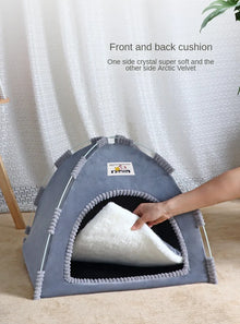 Four Seasons Pet Tent – Foldable Breathable House for Cats & Dogs