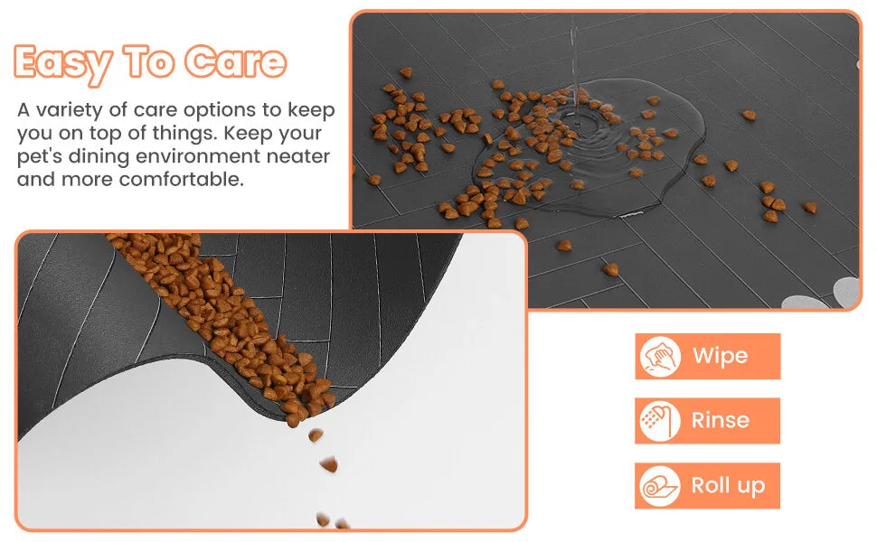 Waterproof Feeding Mat – Spill-Proof Placemat for Food & Water Bowls