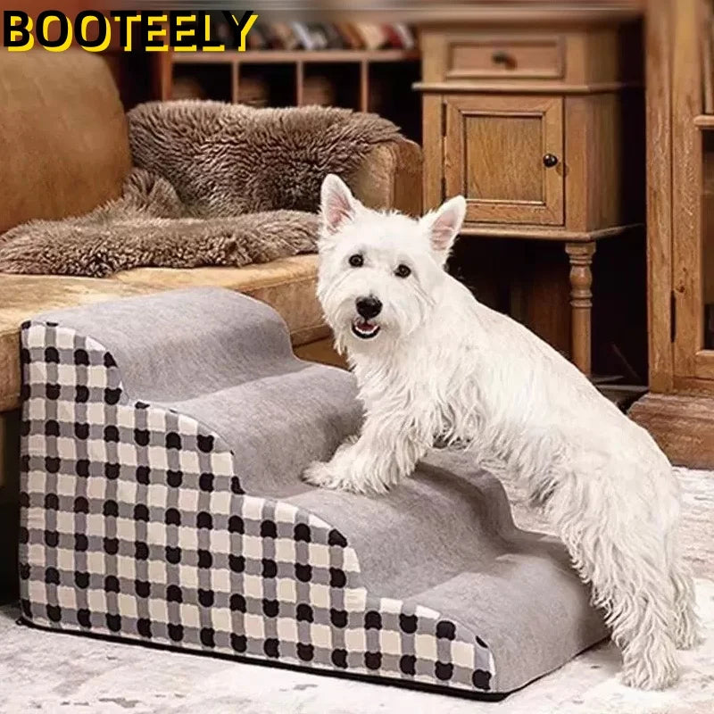 Foam Pet Stairs – Non-Slip Steps for Senior Dogs & Sofa Access