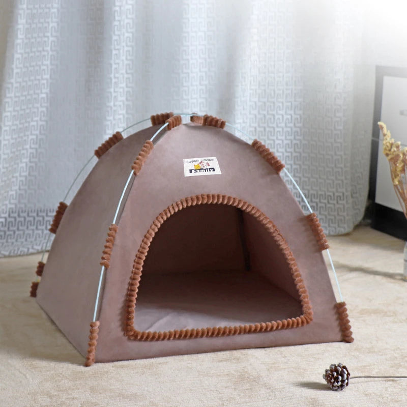 Four Seasons Pet Tent – Foldable Breathable House for Cats & Dogs