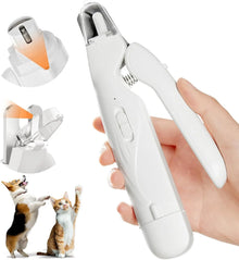 Quiet Pet Nail Grinder — LED Light Nail Care Tool for Dogs & Cats