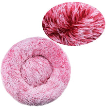 Round Plush Dog Bed – Deep Cushioned Nest for Medium & Large Dogs