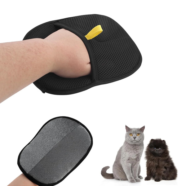 Static Grooming Gloves — Double-Sided Pet Hair Removal Gloves