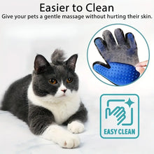 2-in-1 Pet Grooming Gloves Set–Silicone Massage & Hair Removal Gloves for Dogs&Cats,Deshedding Glove Brush for Bathing & Bonding
